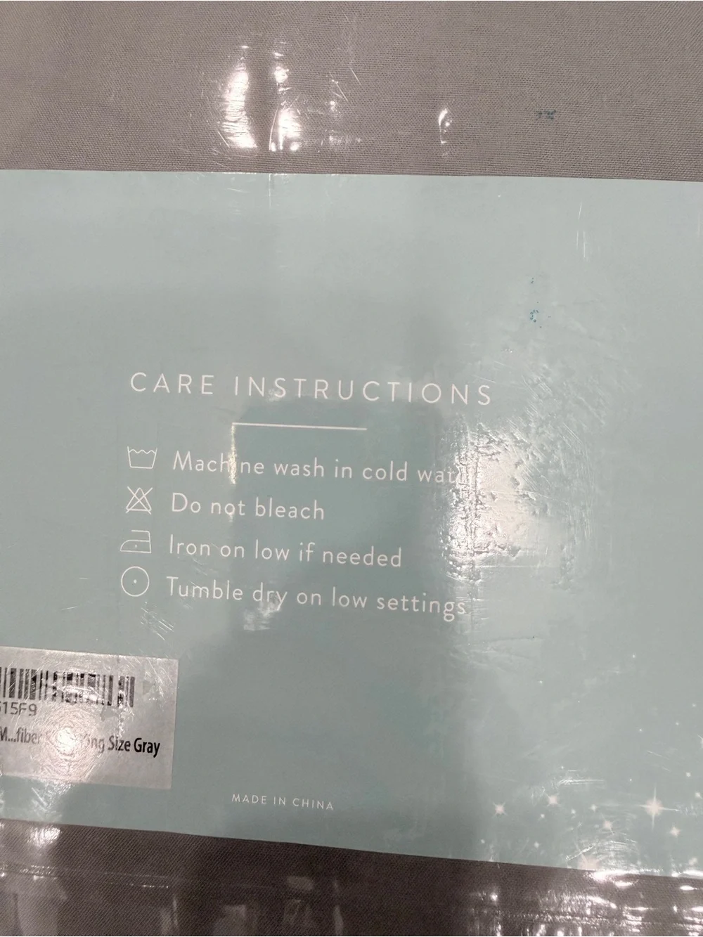 King size Fitted Sheet in Gray